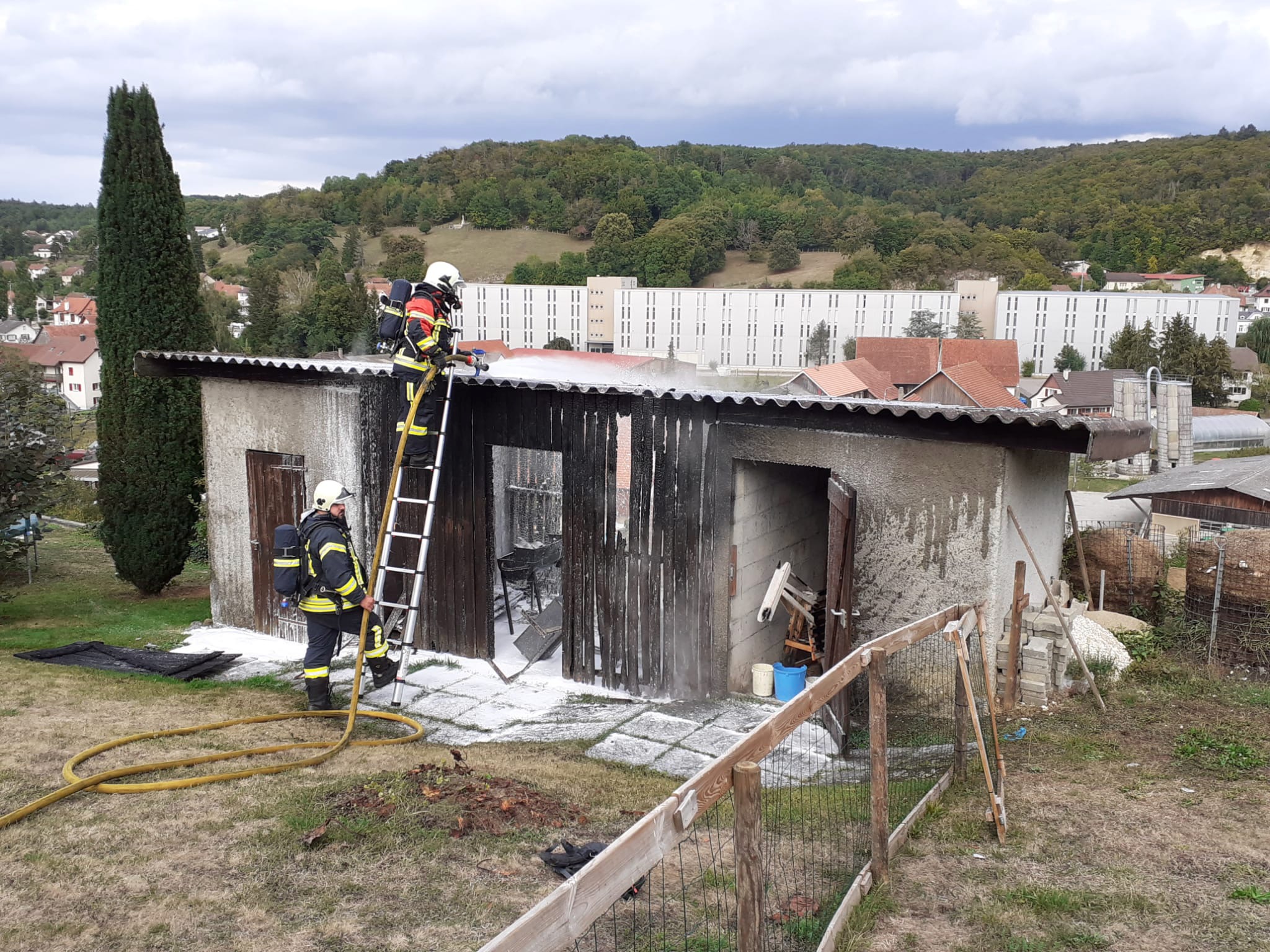 Intervention feu à Boncourt