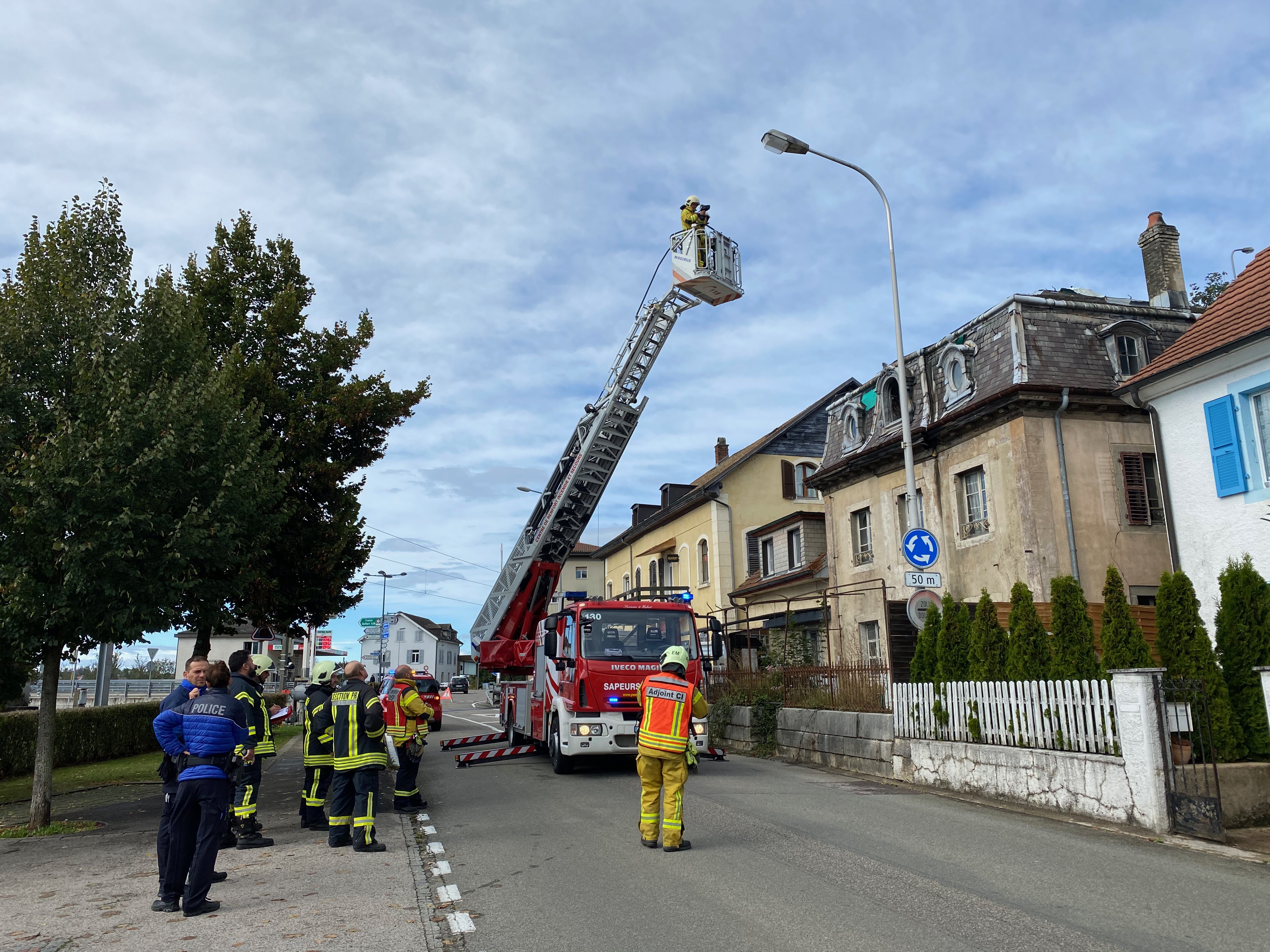 Intervention feu à Boncourt