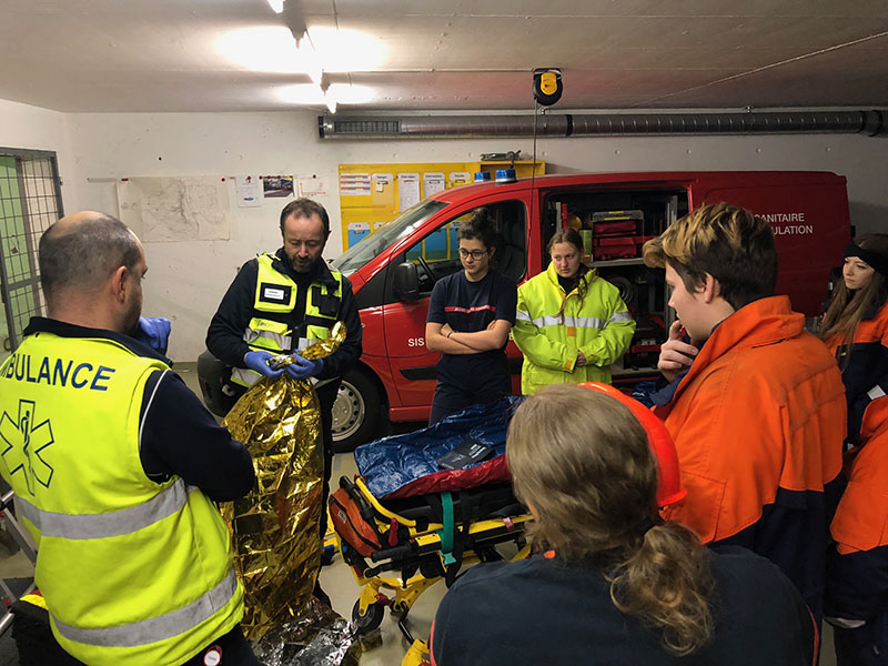 Exercice JSP avec une ambulance de l'H-JU